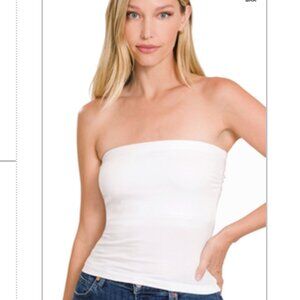 On a Cloud - COTTON TUBE BUILT-IN BRA TOP